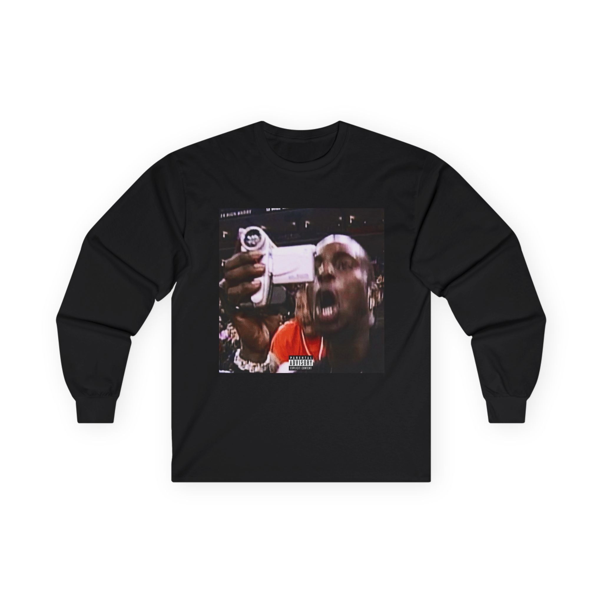 Long Sleeve Tee — 'Check Up' Retro Selfie Graphic