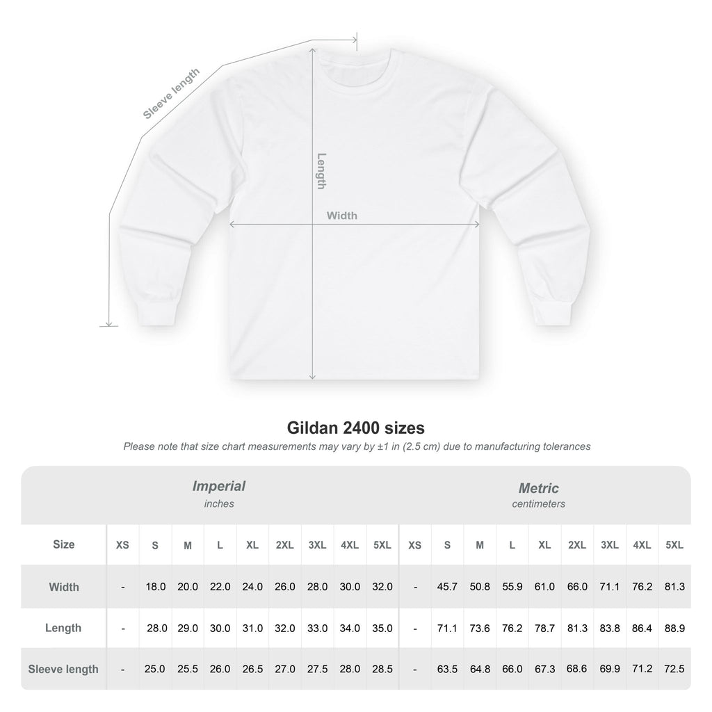 Long Sleeve Tee — 'Check Up' Retro Selfie Graphic