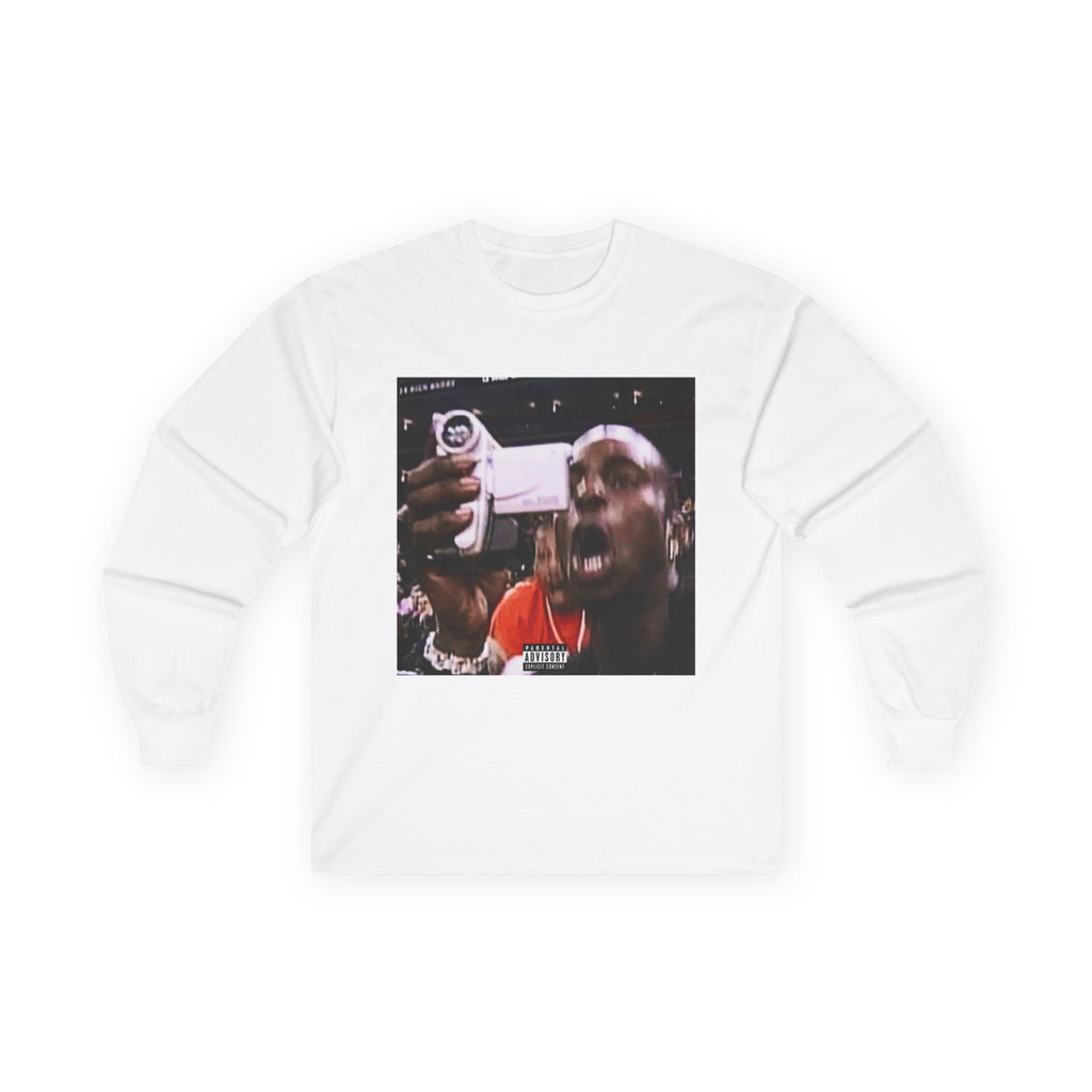 Long Sleeve Tee — 'Check Up' Retro Selfie Graphic